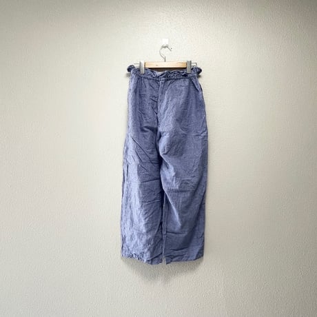nest Robe ハードマンコットンリネンウエストラッフルパンツ