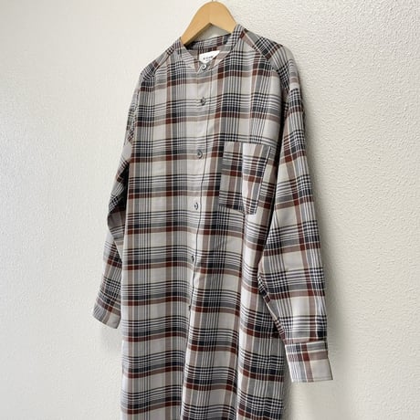 LE GLAZIK  チェックシャツワンピース