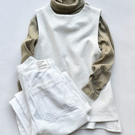NATURAL LAUNDRY ウールリング モックネックベスト