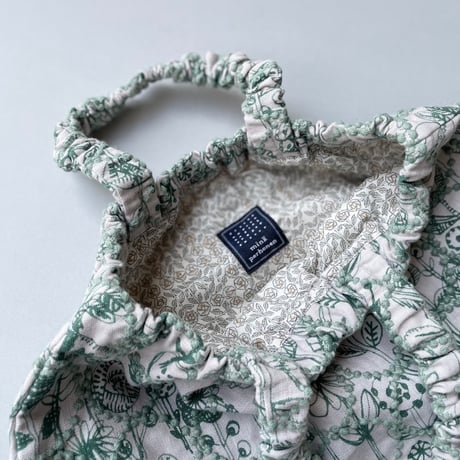 人気完売品 / mina perhonen skip bag -letter of flower+tambourine-