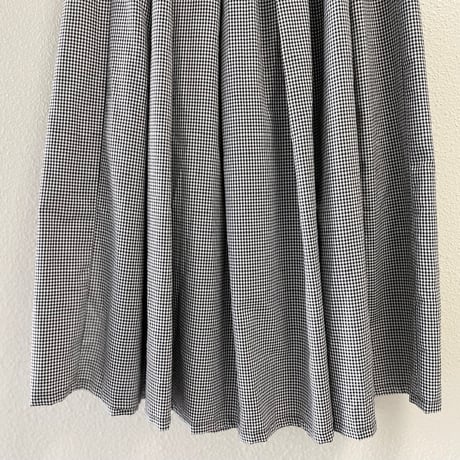 mizuiro ind タックギャザーチェックスカート