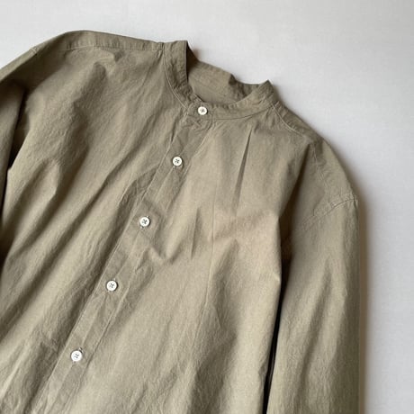 人気完売品 / 2024SS denier  D/d バンドカラーシャツ