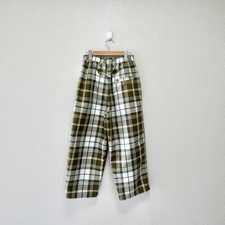 PAR ICI トラッドチェック 後ろゴムパンツ