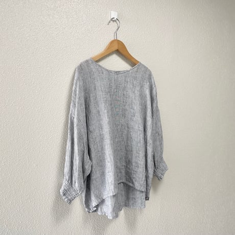 NATURAL LAUNDRY  リネンスモッグスリーブシャツ
