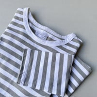 agnes b. FEMME 細ボーダー コットン 長袖 Tシャツ "Cool"