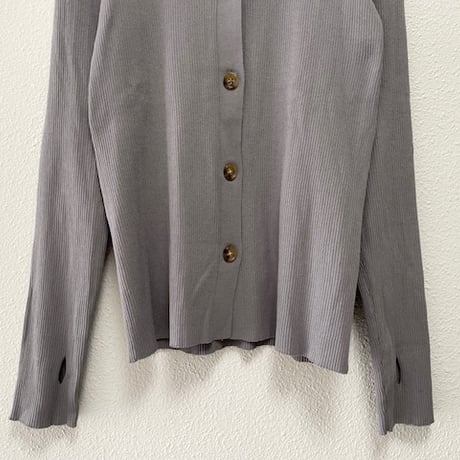 2024AW / 6(ROKU) リブシャツカーディガン