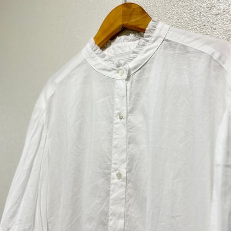 MidiUmi lace combi frill shirt OP