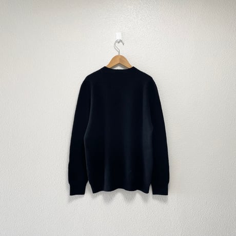 継続販売品 / RINEN 2/15ウール天竺編み(ホールガーメント)クルーネック