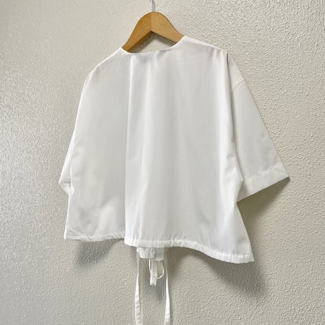 2025SS / タグ付き未使用品 mizuiro ind ドローストリングシャツ