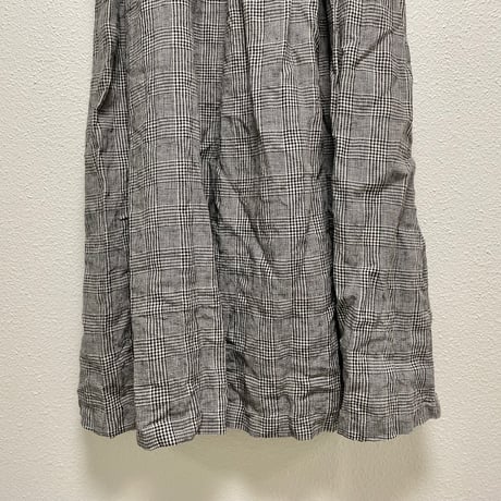 人気完売品/ nest Robe リネングレンチェックイージースカート