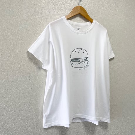 2024SS /  grin ベーシック天竺落書きハンバーガー刺繍T