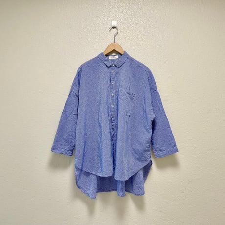 nest Robe ハードマンコットンリネンカシュクールシャツ
