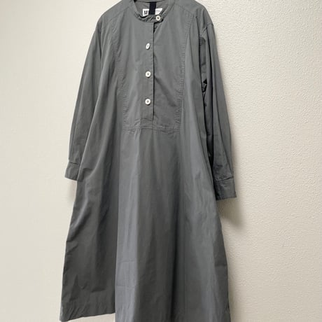2024AW / MHL. WASHED COTTON POPLIN DRESS