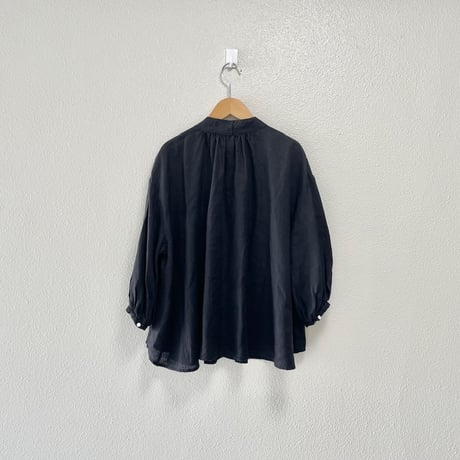 l‘atelier du savon  麻ウィングカラーブラウス