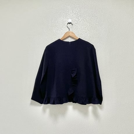 販売継続品 / anana 裾フリルブラウス ネイビー