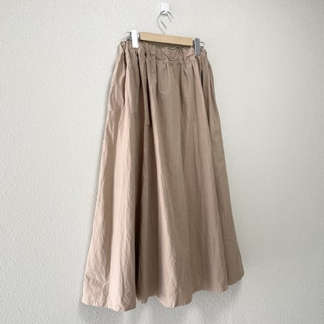 nest Robe コットンラミーギャザーフレアマキシスカート