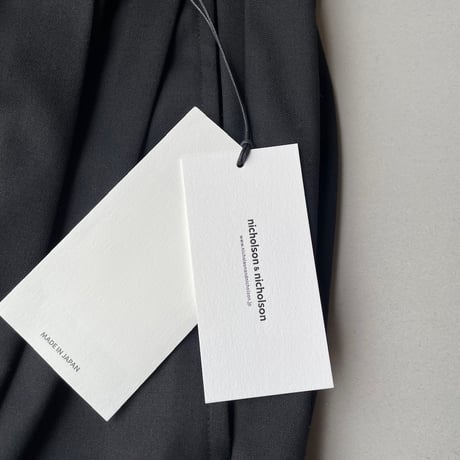 2025AW / 継続販売品 / nicholson&nicholson ストレッチ ウール カーゴ パンツ