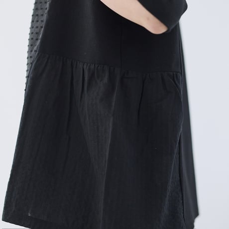 【3色展開】 select パッチワーク切替カットソー