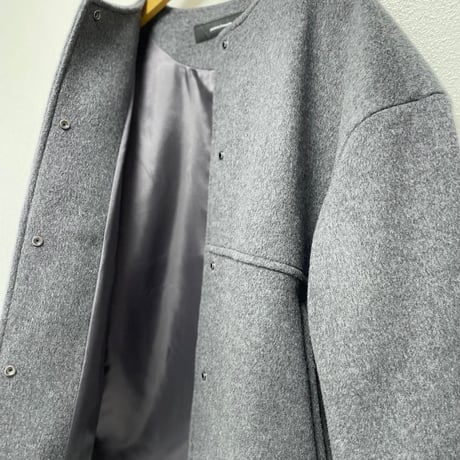 2024AW / JOURNAL STANDARD スーパー140ビーバー ノーカラーショートコート