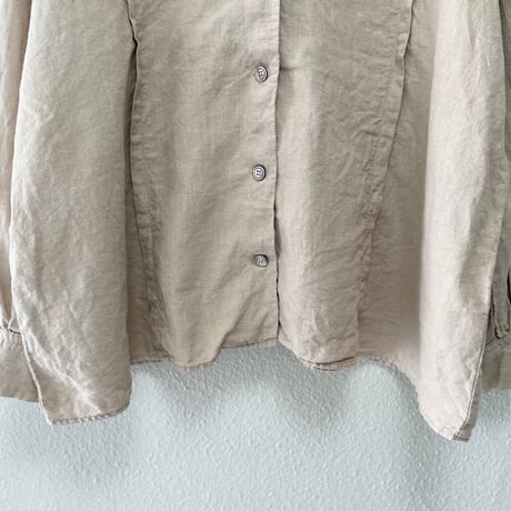 nest Robe リネンベルテッドブラウス