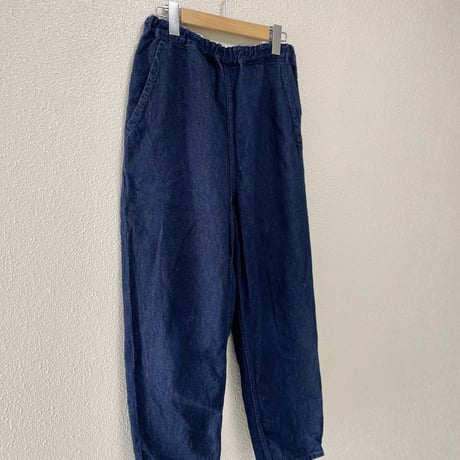 TISSU ハードマンリネンデニム イージーテーパードパンツ