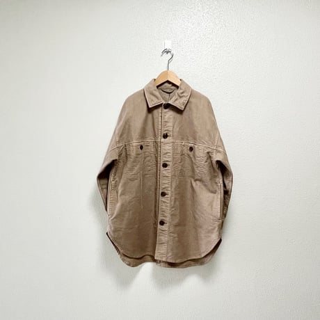 未使用品 / nest Robe / コットンモールスキンビッグシャツジャケット