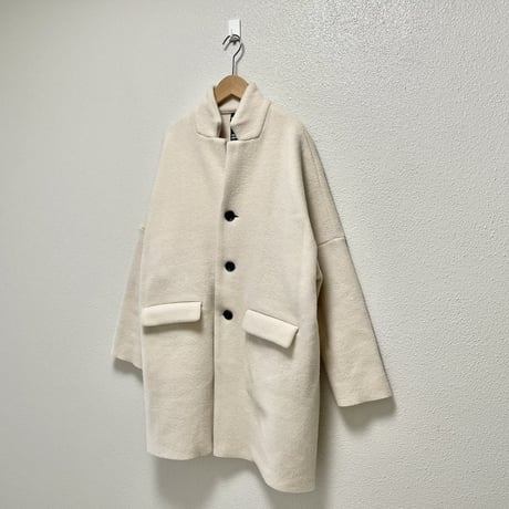 R&D.M.Co- / OLDMAN’S TAILOR  ウールフェルトニットハーフコート