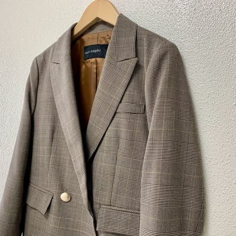 NOLLEY'S sophi グレンチェックショートジャケット