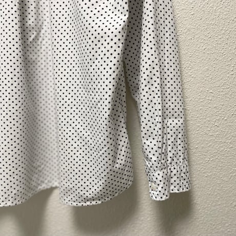 NATURAL LAUNDRY ドットプリントシャツ