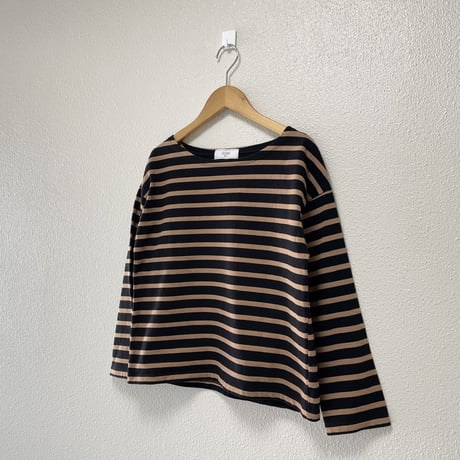 SLOBE IENA ボーダーボートネックプルオーバー