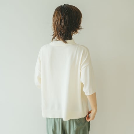【5色展開】select ポロ衿ニット
