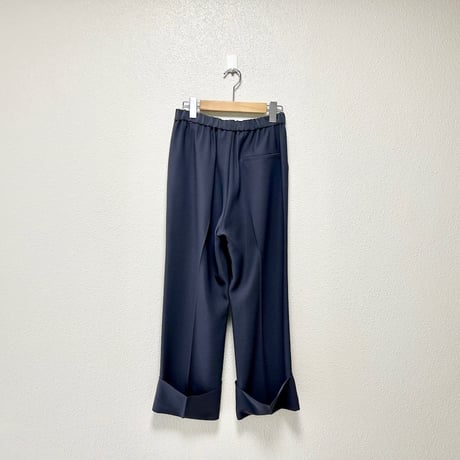 mizuiro ind ダブルヘムセンタープレスパンツ