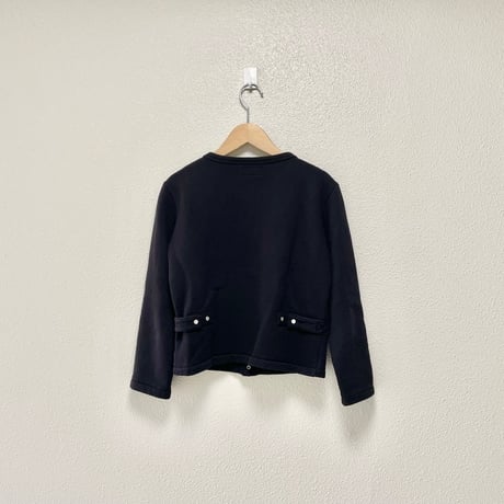 agnès b.  コットン メルトン 長袖  カーディガンプレッション