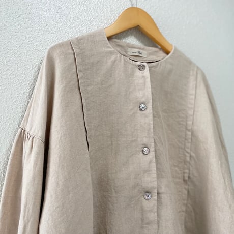 nest Robe リネンベルテッドブラウス