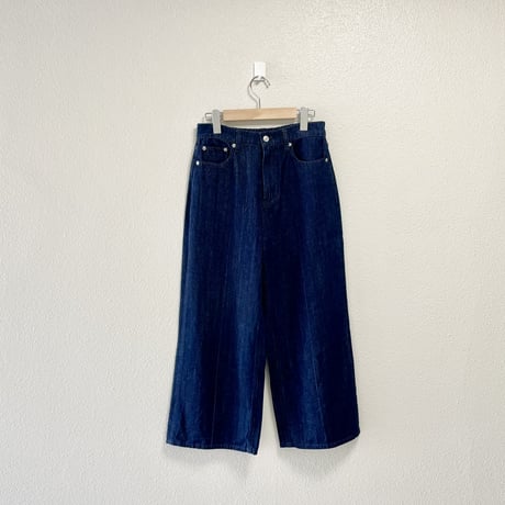 TRANS WORK　センターラインワイドデニムパンツ