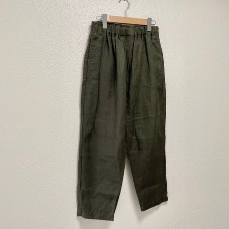 人気完売品/ TRAVAIL MANUEL  リネンサドルパンツ