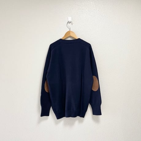 R&D.M.Co-  エルボーパッチVネックカーディガン