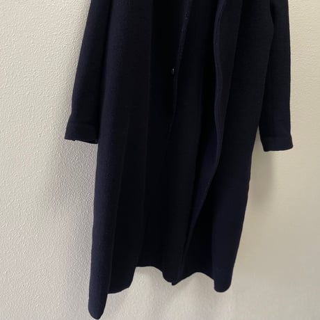 R&D.M.Co-/OLDMANS TAILOR ウールフェルトニットロングフーディコート