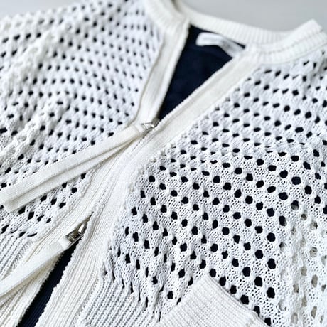 ADAM ET ROPÉ FEMME  WEB限定 メッシュニットブルゾン