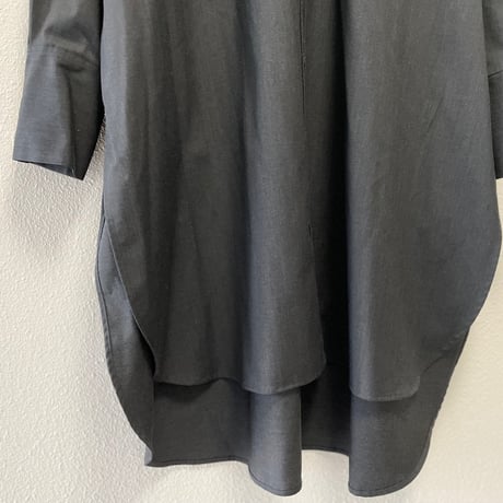 mizuiro ind ウールスタンドカラーシャツチュニック