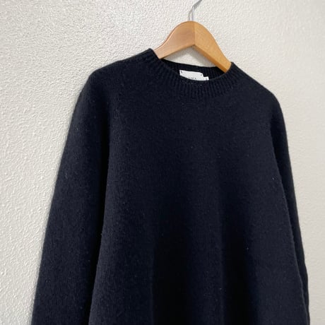 継続販売品 / RINEN 2/15ウール天竺編み(ホールガーメント)クルーネック