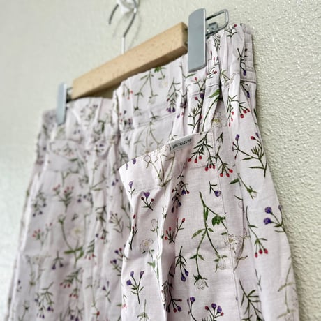 Nest Robe  UpcycleLino Flowers パンツ