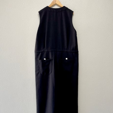 2024AW / sirone フラップネックスリーブレスコンビネゾン