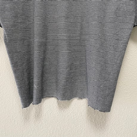 LENO HALF SLEEVE BORDER T-SHIRT