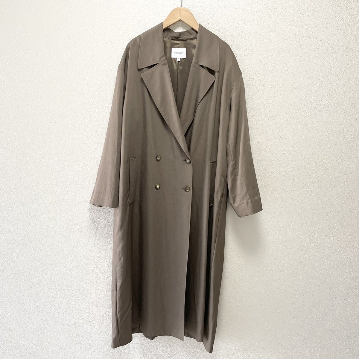 BEAUTY&YOUTH UNITED ARROWS ツイルダブルロングコート | Lisul