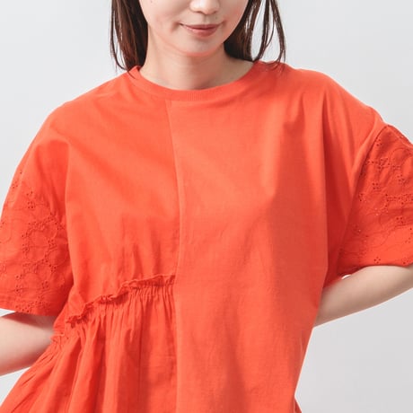 【4色展開】select 切替ギャザーブラウス