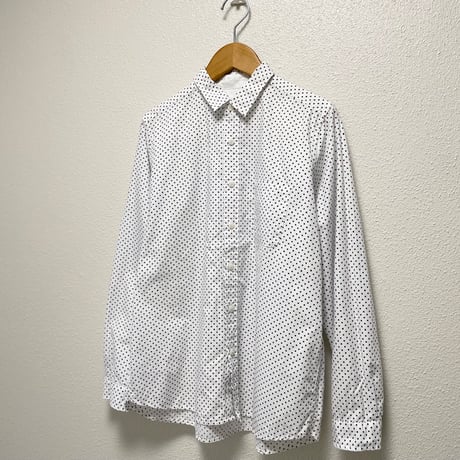 NATURAL LAUNDRY ドットプリントシャツ