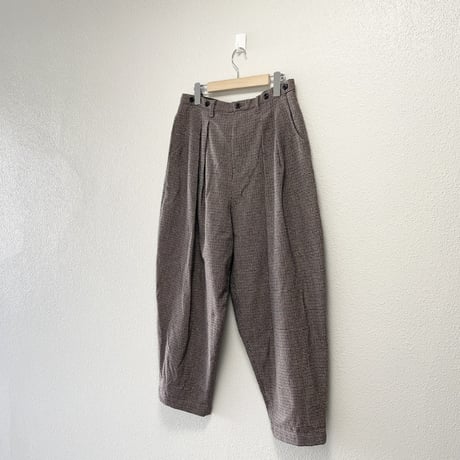 nest Robe ウールコットンガンクラブチェックパンツ