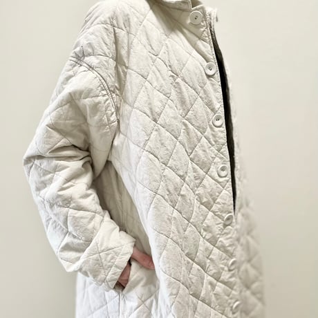 nest Robe コットンラミーキルティングコート