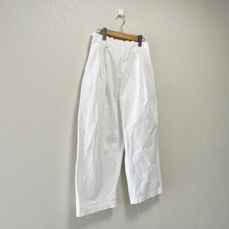2023SS / nest Robe コットンチノ近江晒 タックパンツ